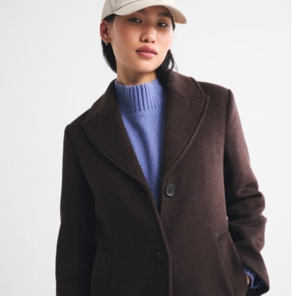 Abercrombie & Fitch Wool Blend Coat - Picture 2 of 6